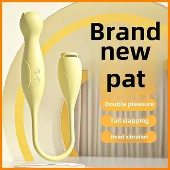 Мо кот прыгает яйцо двойная головка AV вибрационный вибратор массажный стержень внутри и снаружи двойная вибрация женский мастурбатор взрослые секс-игрушки Jumping Eggs