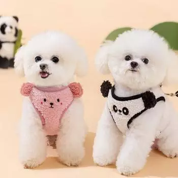 Moe Fun Animal Shaped Lambskin Von Dog Traction Rope S розовый