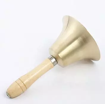 MOEIDO Good Ring Dinner Wooden Tabletop Super Loud Lottery Waving Bell Call Exquisite Musical For Bingo 1 Piece Handbell, Resonance, Bell, Bell,