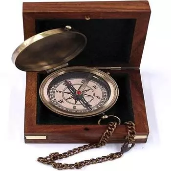 Моему сыну я любил тебя походный компас с гравировкой в деревянной коробке подарочный компас