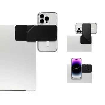 MOFT Direct Крепление для смартфона на ноутбуке Откидной держатель для смартфона MagSafe Совместимость с камерой Continuity macOS Ventura Дополнительный монитор Магнит Многозадачность Видео чёрный