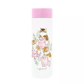 mofusand 53-2085 Vacuum Double Layer Pocket Mini Stainless Steel Bottle, 5.1 fl oz (150 ml)