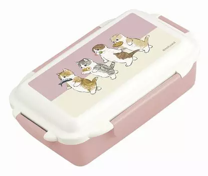 mofusand Lunch Box 500ml over [Dumplings Flowers] 53-3032