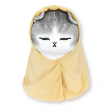 mofusand Wrapped Cat BIG Stuffed Toy Mofusand 2 Types 30cm Approx. (Orange) оранжевый