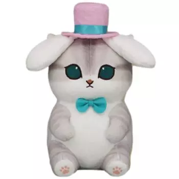 mofusand x Sanrio Персонажи БОЛЬШАЯ мягкая игрушка примерно. 22 см сотрудничество Mofusand Sanrio (корица)