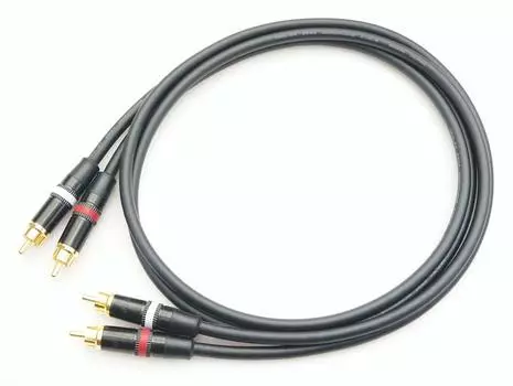 MOGAMI 2534 RCA красно-белый линейный кабель 2 пары (1м, черный)
