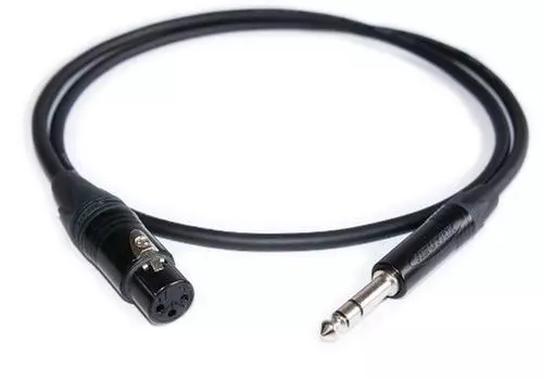 MOGAMI XLR Cannon Phone NEUTRIK NC3FXXB NP3XBAG Bushing Black [2534 Black] (Female)-TRS 1.5m / & /