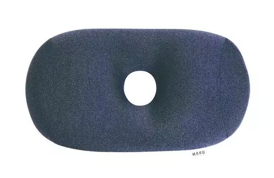 MOGU Bead Cushion Navy Premium Hall Pillow Length (Total Approx. 35cm)