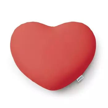 MOGU Bead Heart Sunset Примерно 35 см в пушистом облаке Heart Made in Japan Cushion, Форма, Красный, Диаметр, Подушка,