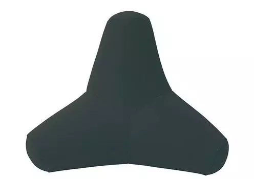 MOGU Beads Cushion Black Black Tri Pad Body Length (Total Approx. 55cm)