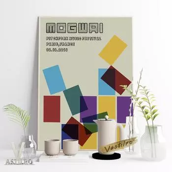 Mogwai Pitchfork музыкальный фестиваль рок-группа плакат винтажный бар клуб настенный художественный принт украшение дома