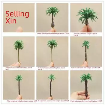 Мох Микро Ландшафт Суккулентные Украшения: Мини-пластиковая кокосовая пальма для самостоятельного садоводства и ландшафтного дизайна T Coconut Tree