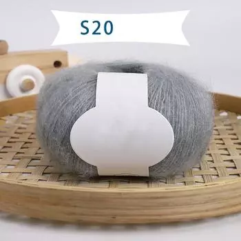 Мохер Плюшевый мохер Пони Волосы Длинношерстная линия Ручное вязание Шерсть 0.8mm