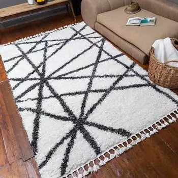 Мохнатый машинный ковер