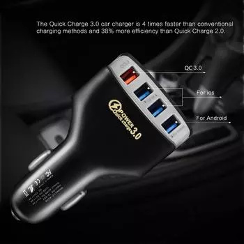 Moible Phone Pd Charger Durable Portable 3.5a Qc3.0 Car Supplies Car Phone Charger Practical Multifunctional 4-port Usb