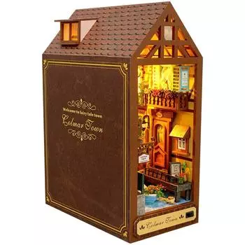 moin moin кукольный домик миниатюра ручной работы набор набор маленький город в книге город Кольмар Франция сказка сказка ретро маленький размер для начинающих книга