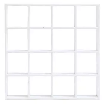 moin moin Miniature Shelf Open 16 Antique Ivory Miscellaneous Small 2502mini61 Furniture, 1/6, 16, 1/12, 112 Scale, Rack, Squares/Dollhouse, Cafe, слоновая кость