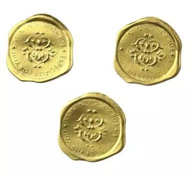 moin moin seal sealing wax 120 sheets large capacity sheets per sheet 15 sheets stamp wind wax sealing wax plump gold gold (8 set)