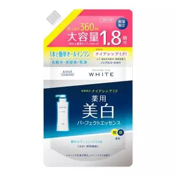 Moisture mild white kose perfect essence refill large capacity 360ml [quasi-drug]