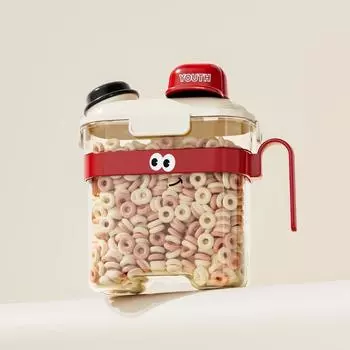 Moisture-Proof Pet Food Bucket Fall-resistant Grain Storage Can Durable Grain Tank Coffee Beans 2800ml