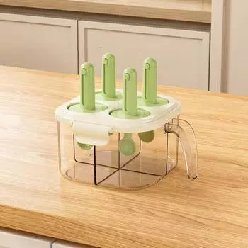 Moisture-proof Plastic Seasoning Jar 4 Compartment Sugar Salt Container Kitchen