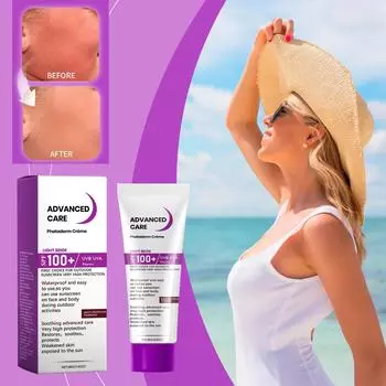 Moisturizing Sunscreen Cream Anti-uv Gentle Ingredients With Light Texture One Size