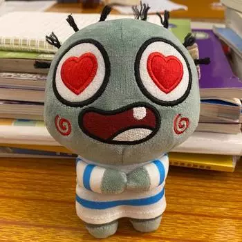 Мой младший брат поклоняется тебе, зомби-кукла, кулон с голосом, уродливая милая кукла, плюшевая игрушка, сумка, брелок Talking little zombie 15cm