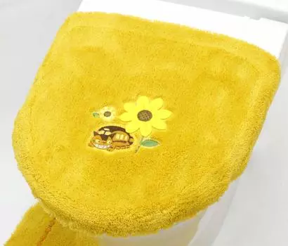 Мой сосед Тоторо Цветок Автобусная остановка Стиральная машина Сиденье для унитаза Многофункциональная крышка жёлтый