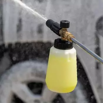 Мойка автомобиля высокого давления, пенопласт, медь, распылитель, мойка, снежинка, бытовой костюм с водяной головкой, вентилятор большого калибра, распылитель One Size белый