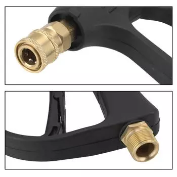 Мойка деталей автомобиля, автоматический инструмент для мойки водой под высоким давлением с 5 насадками для распыления мыла, гнездо 14 мм M22, 1/4 дюйма, быстросъемный пистолет для пены для снега