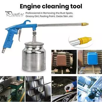 Мойка для автомобиля с большим чайником, эргономичным дизайном, нескользящей ручкой, курковым выключателем, пенной пушкой для мойки под давлением серебряный