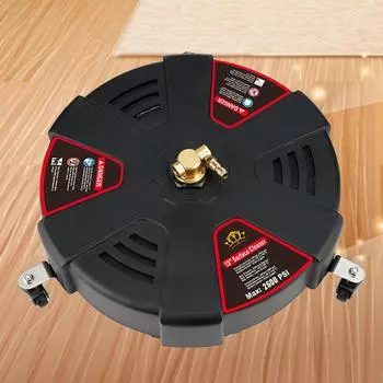 Мойка высокого давления 1/4 с быстрым соединением, скребок для пола 2500 фунтов на кв. дюйм, очиститель поверхностей с удлинительной насадкой, сменные насадки с 3 колесами CHINA