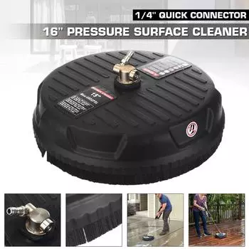 Мойка высокого давления 3600PSI, вращающаяся струя для очистки поверхностей, вилка 1/4 дюйма, щетка для чистки пола, машина для чистки