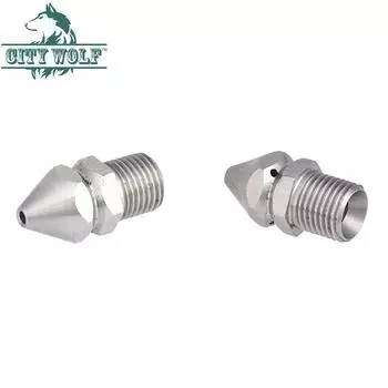 Мойка высокого давления для чистки труб, распылительная насадка для стиральной машины из нержавеющей стали, садовые принадлежности City Wolf