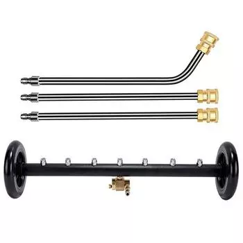 Мойка высокого давления для шасси автомобиля 4000 фунтов на квадратный дюйм 22 дюйма Двойная функция Очиститель поверхности днища Водяная швабра для мытья пола