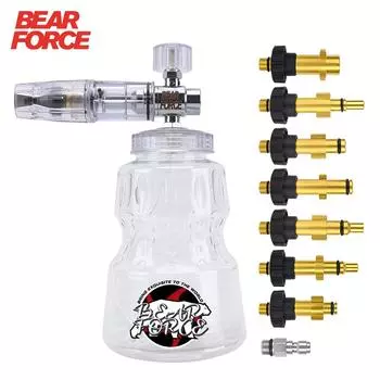 Мойка высокого давления из алюминиевой пены, насадка для пены, автомойка, пенообразователь для Karcher Elitech Bort AR Bosch Michelin, мойка высокого давления