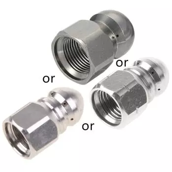 Мойка высокого давления из нержавеющей стали G1 / 8 G1 / 4 G 3 / 8 Дренажная канализация Очистка струей воды Вращающаяся насадка