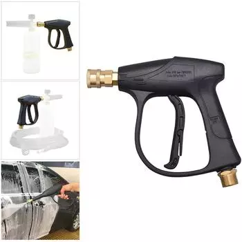 Мойка высокого давления, распылитель воды, латунный фитинг, 3000 фунтов на квадратный дюйм, очистка автомобиля чёрный