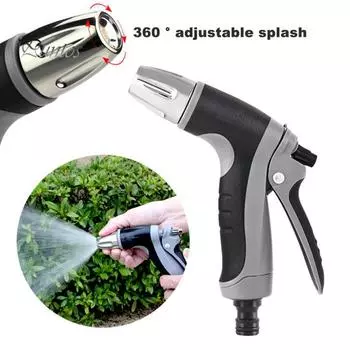 Мойка высокого давления с нескользящей ручкой Мощная регулируемая конструкция Универсальный герметичный садовый шланг Насадка для мойки высокого давления чёрный