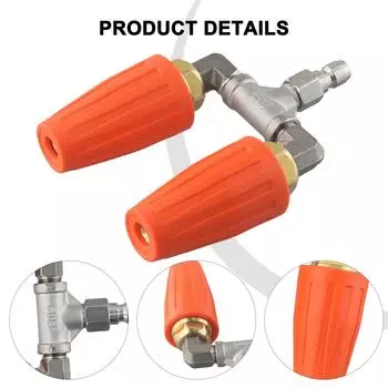 Мойка высокого давления с вращающейся двойной турбонасадкой, распыляющий наконечник 1/4 4000PSI 4-6GPM