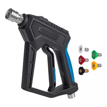 Мойка высокого давления Спрей Инструмент для мойки автомобиля Удобная рукоятка Ручной Практичная очистка With nozzle