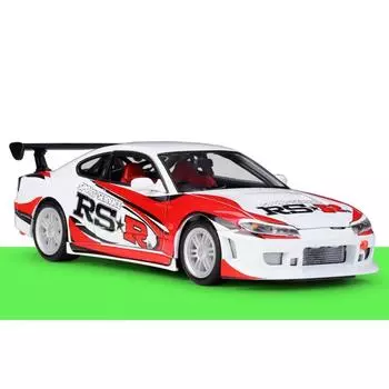 Мойкирпичхаус1:24 JDM Silvia S15 Racing Sports Model, литая под давлением металлическая модель автомобиля, коллекция BN