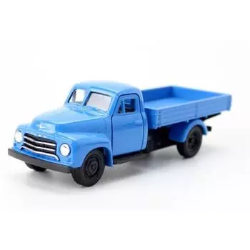 Мойкирпичный дом 1:36. Классическая модель грузовика Blue Blitz 1952 года, литая под давлением, коллекция игрушечных автомобилей из металла