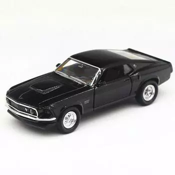 Мойкирпичный дом 1:36 Модель Mustang Boss 429 Muscle Sports 1969 года, литая под давлением, коллекция металлических автомобилей