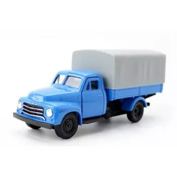Мойкирпичный дом 1:36 Модель сарая для грузовика Blue Blitz 1952 года, литая под давлением, коллекция игрушечных автомобилей из металла