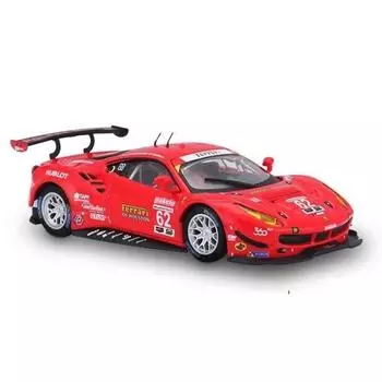 Мойкирпичный дом 1:43 2017 Red F40 488 GTE Racing Sports Model Metal Car Box Новая коллекция