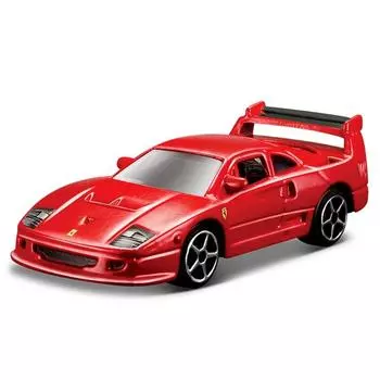 Мойкирпичный дом 1:64. Красный Ferrari F40 Competizione Racing Sports Model Metal Car