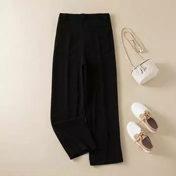 MOJTA женские весенне-осенние повседневные свободные брюки больших размеров с высокой талией, брюки