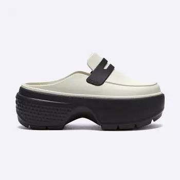 Лоферы Crocs Stomp белые черные 209937 1 час 220