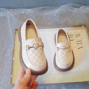 Мокасины для девочек Кожаные школьные туфли для девочек Обувь для детей Черная ортопедическая обувь для девочек Подарок на Рождество и день рождения EU:26 чёрный
